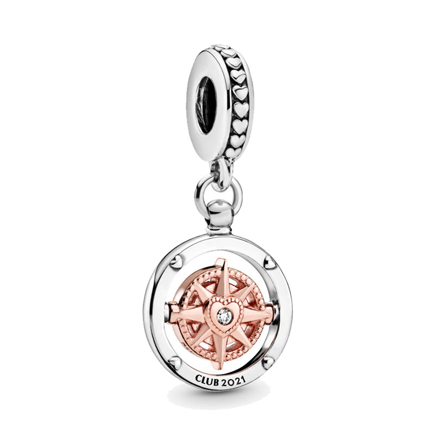 S925 Sterling Silver Rose Gold Lollipop Pendant Series Charm