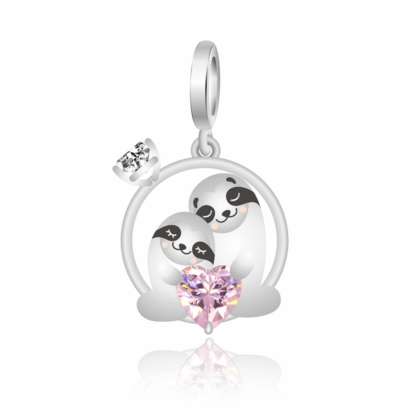 925 Sterling silver 2-in-1 snail Dolphin Pendant Series Charm