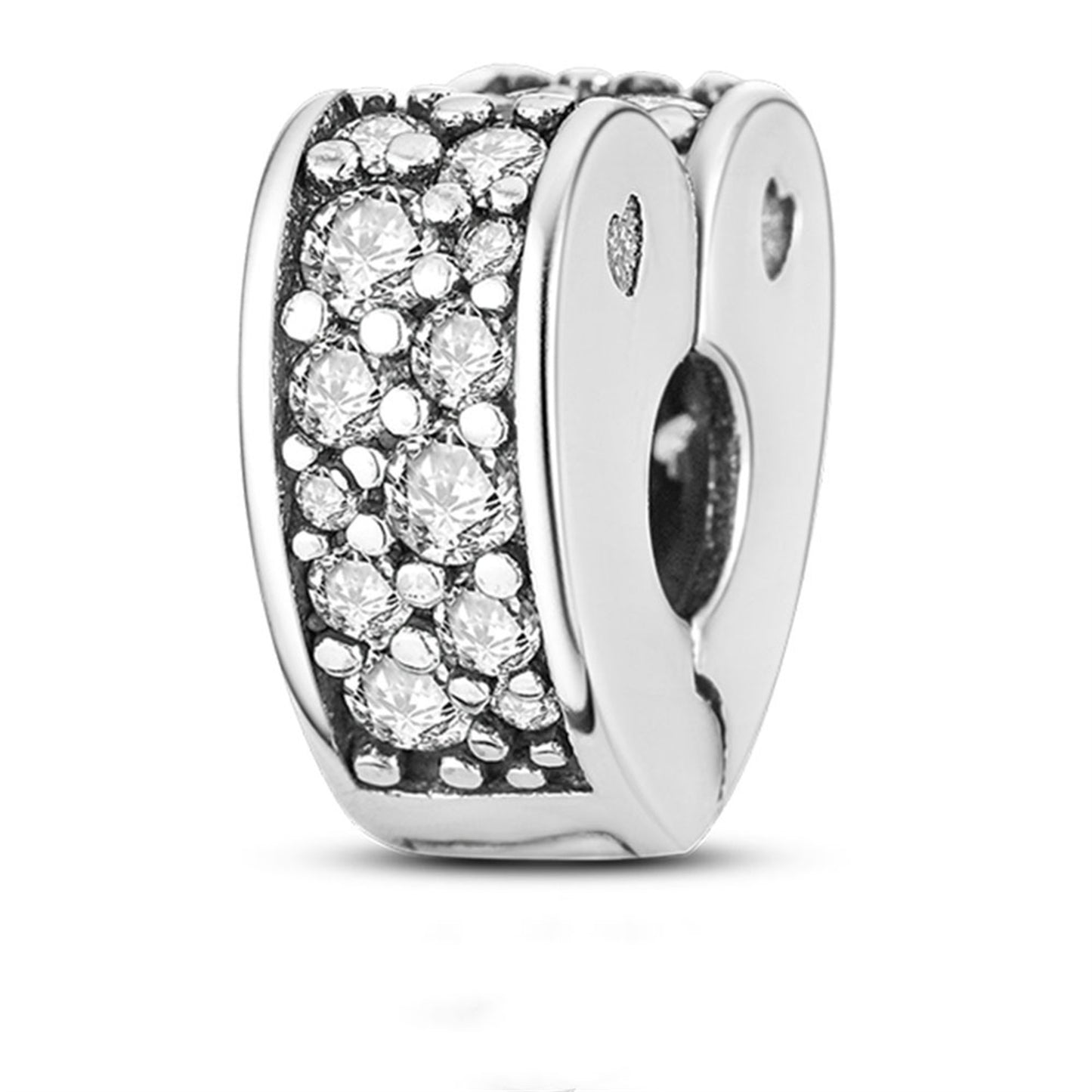 S925 Sterling Silver Popular Positioning Button Beaded Series Charm