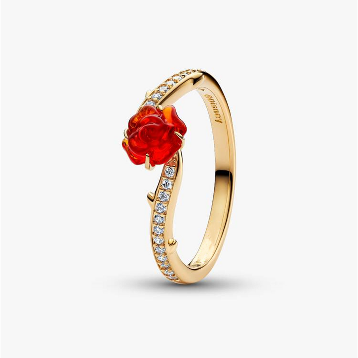 S925 Sterling Silver Beauty and the Beast Enchanted Rose Ring,Gift trendy jewelry