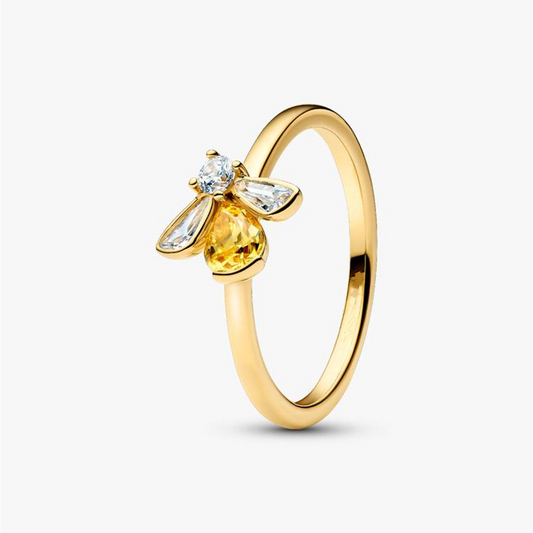 S925 Sterling Silver Honey Bee Ring,Gift trendy jewelry