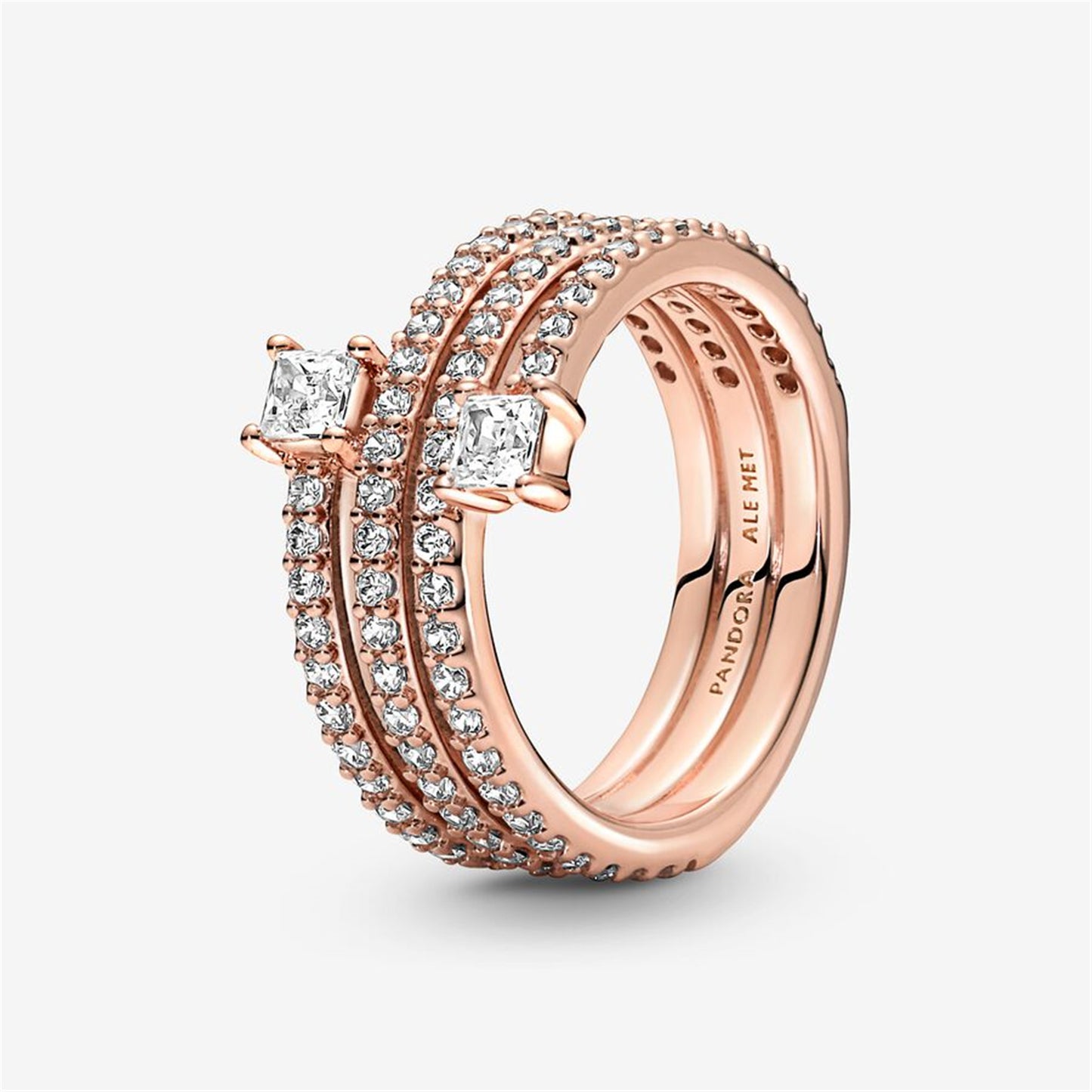 S925 Sterling Silver Triple Spiral Ring