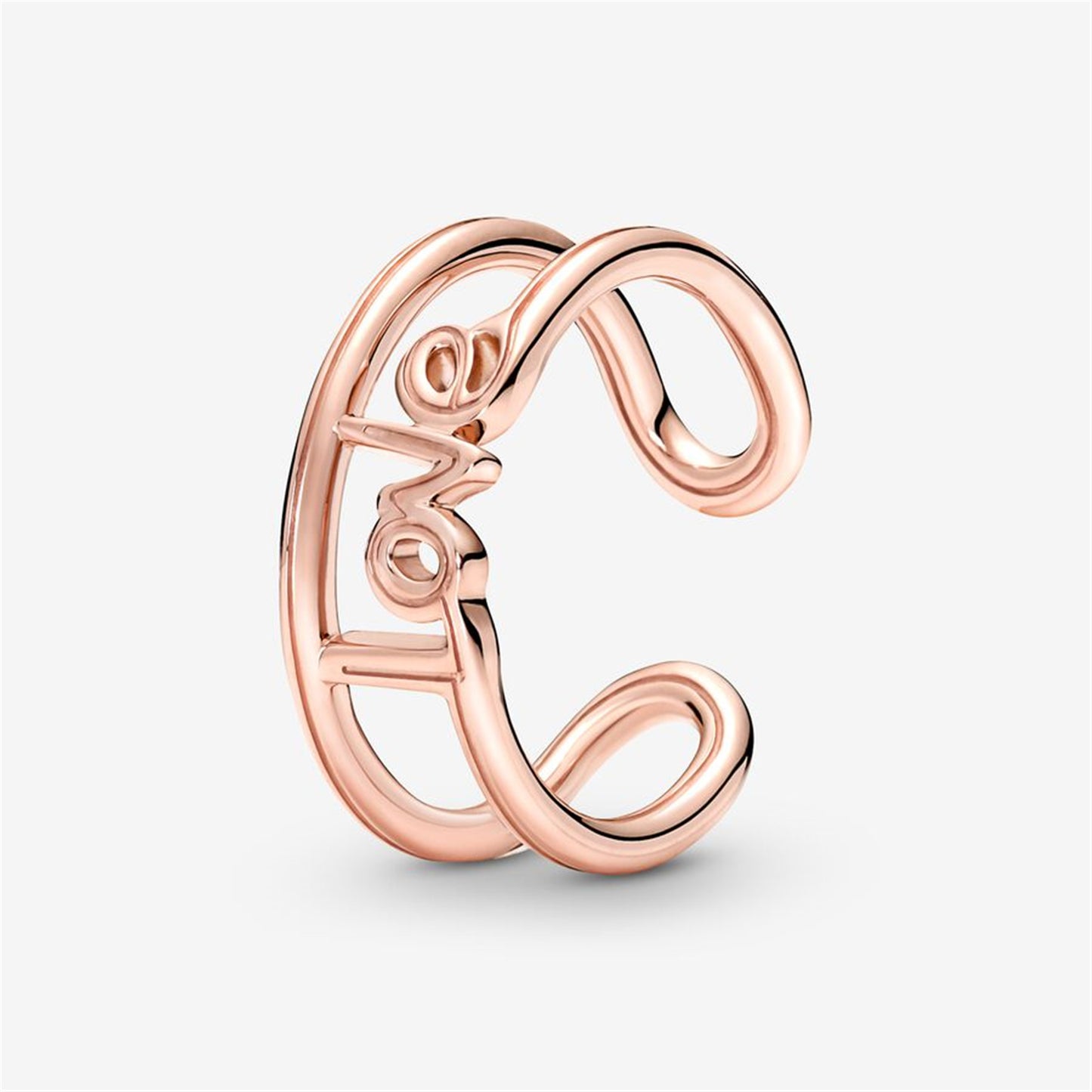 S925 Sterling Silver ME Love Open Ring