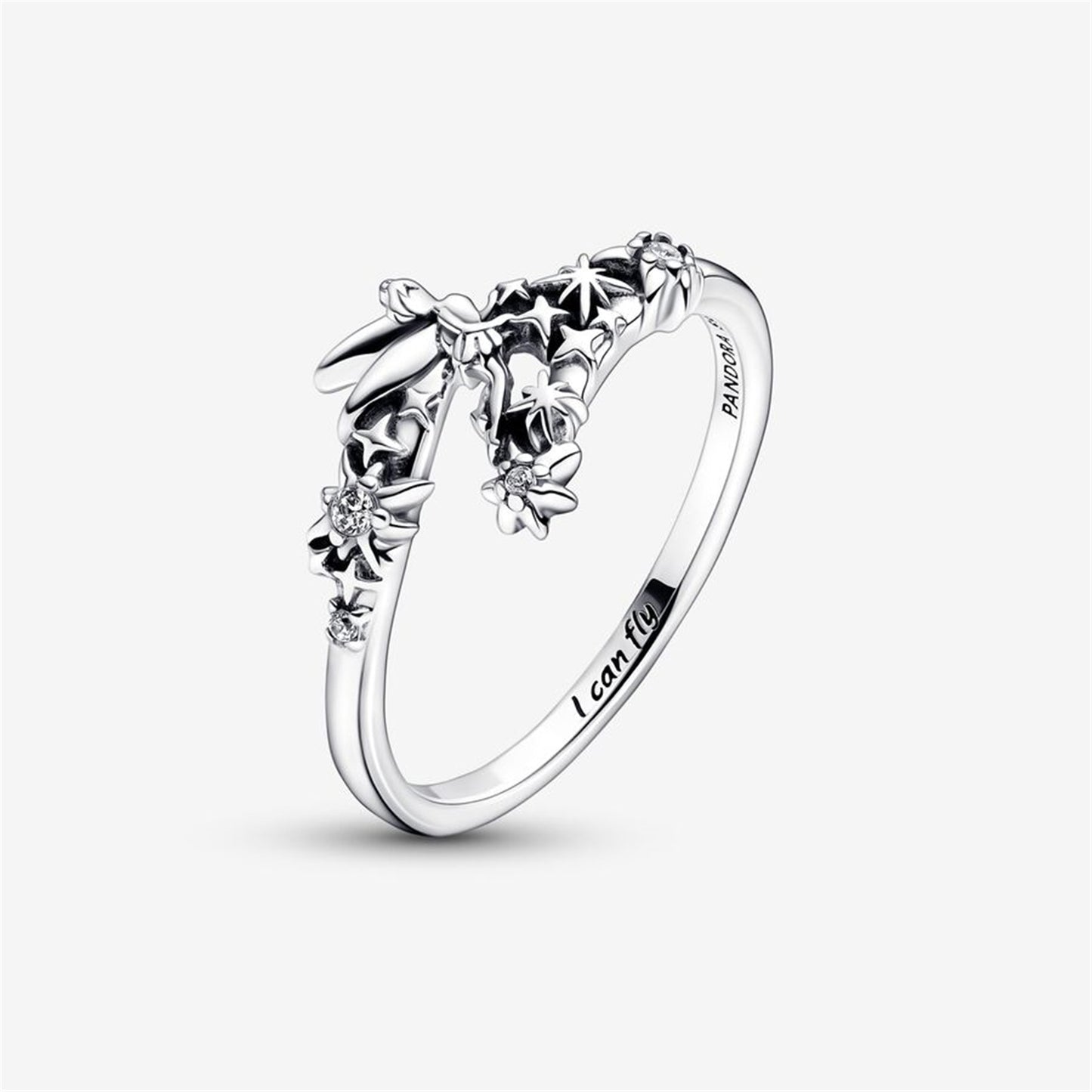 S925 Sterling Silver Disney Tinker Bell Sparkling Ring