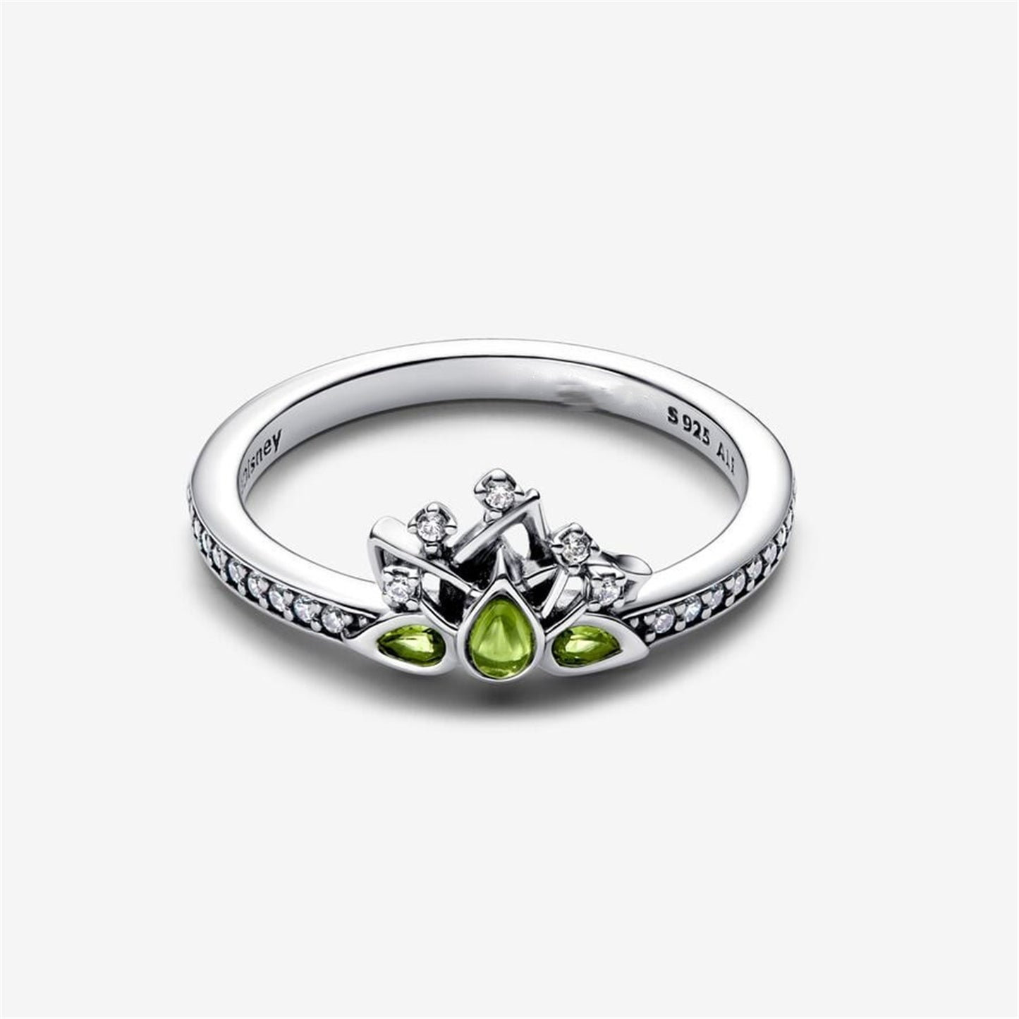 S925 Sterling Silver Princess Tiana Tiara Ring