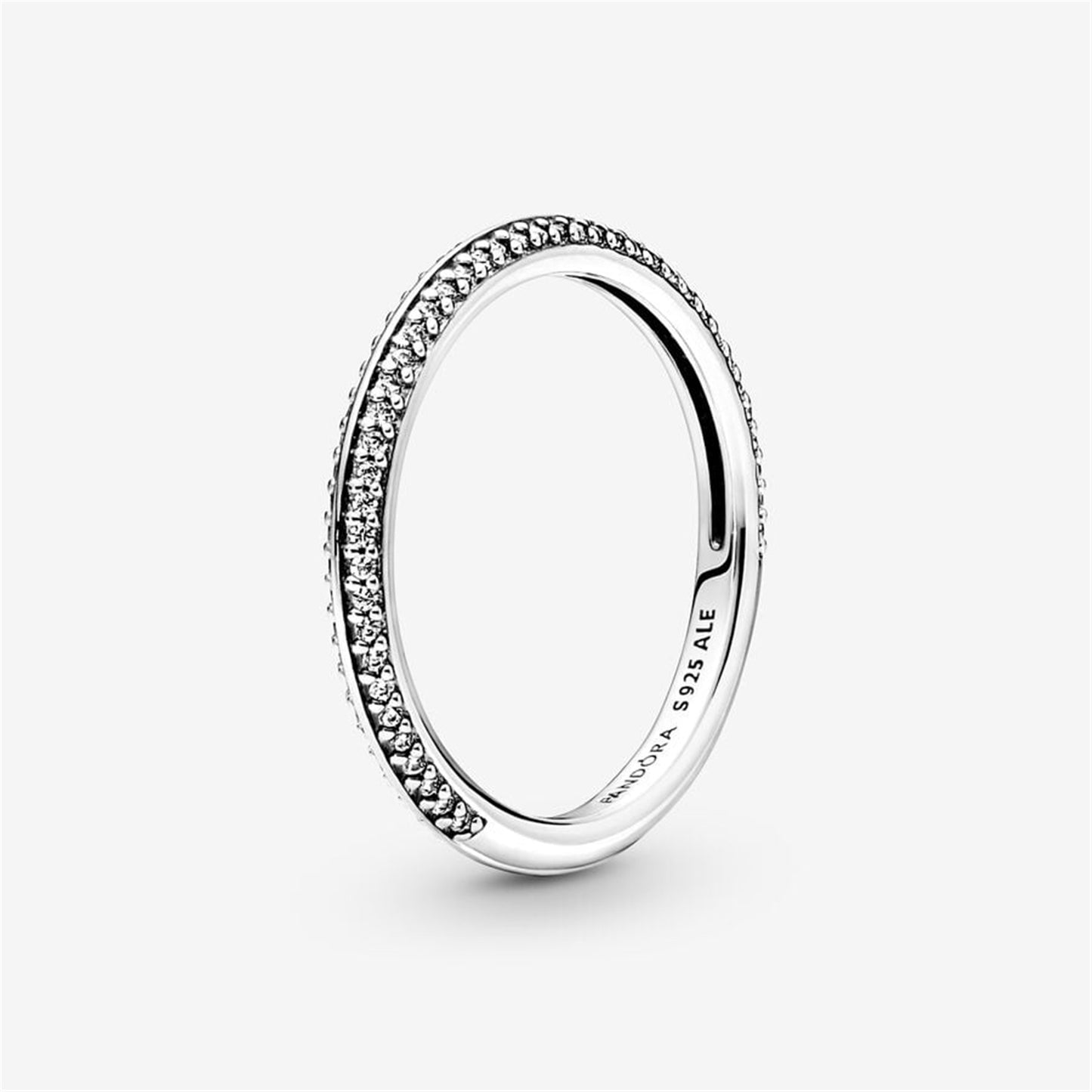 S925 Sterling Silver ME Pavé Ring