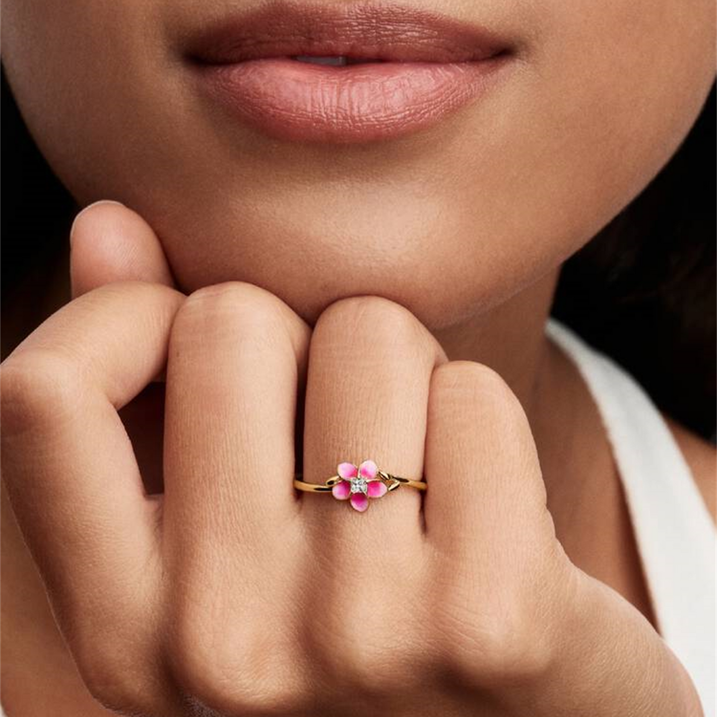 S925 Sterling Silver Moana Flower Ring,Gorgeous Jewelry