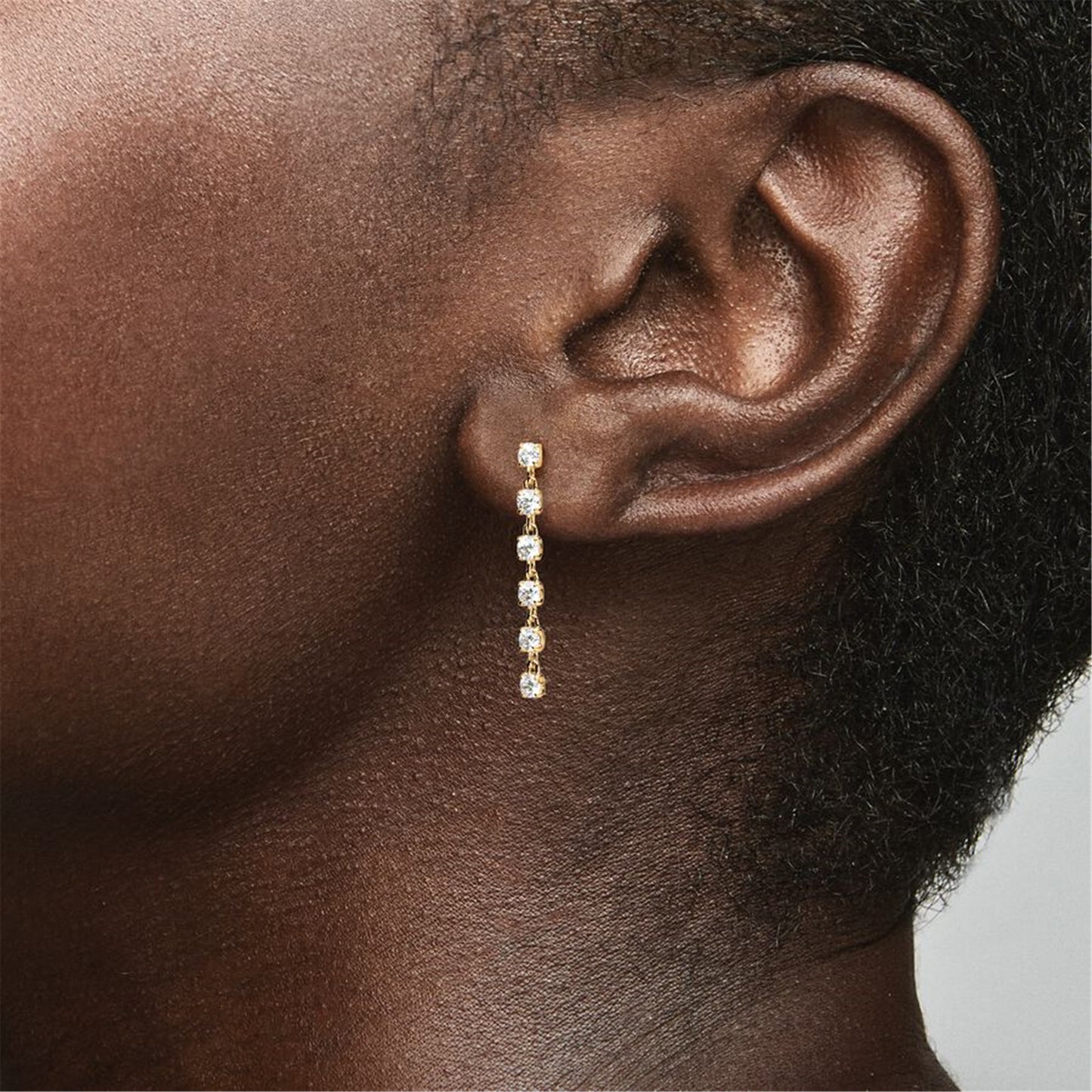 S925 Sterling Silver Sparkling Stones Drop Earrings
