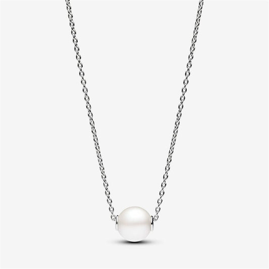 S925 Sterling Silver Treated Freshwater Cultured Pearl Collier Necklace