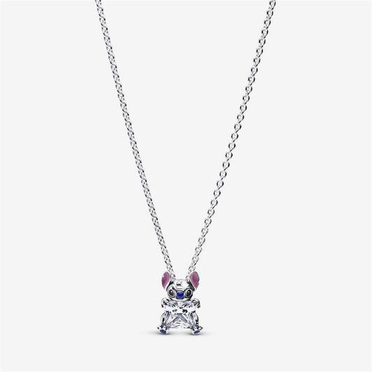 S925 Sterling Silver Stitch Collier Necklace