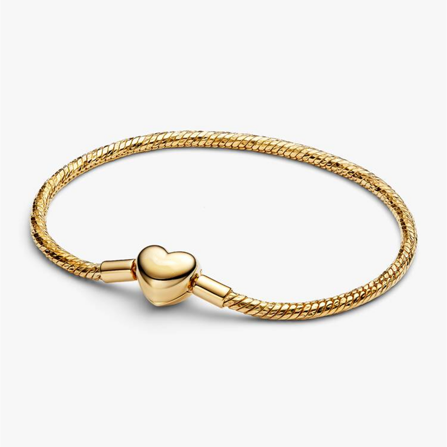S925 Sterling Silver Heart Clasp Faceted Snake Chain Bracelet,Brilliant Bracelet,Anniversary Gifts
