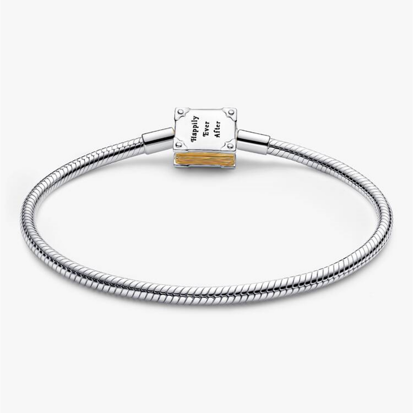 S925 Sterling Silver Princess Storybook Lab-grown Diamond Snake Chain Bracelet
