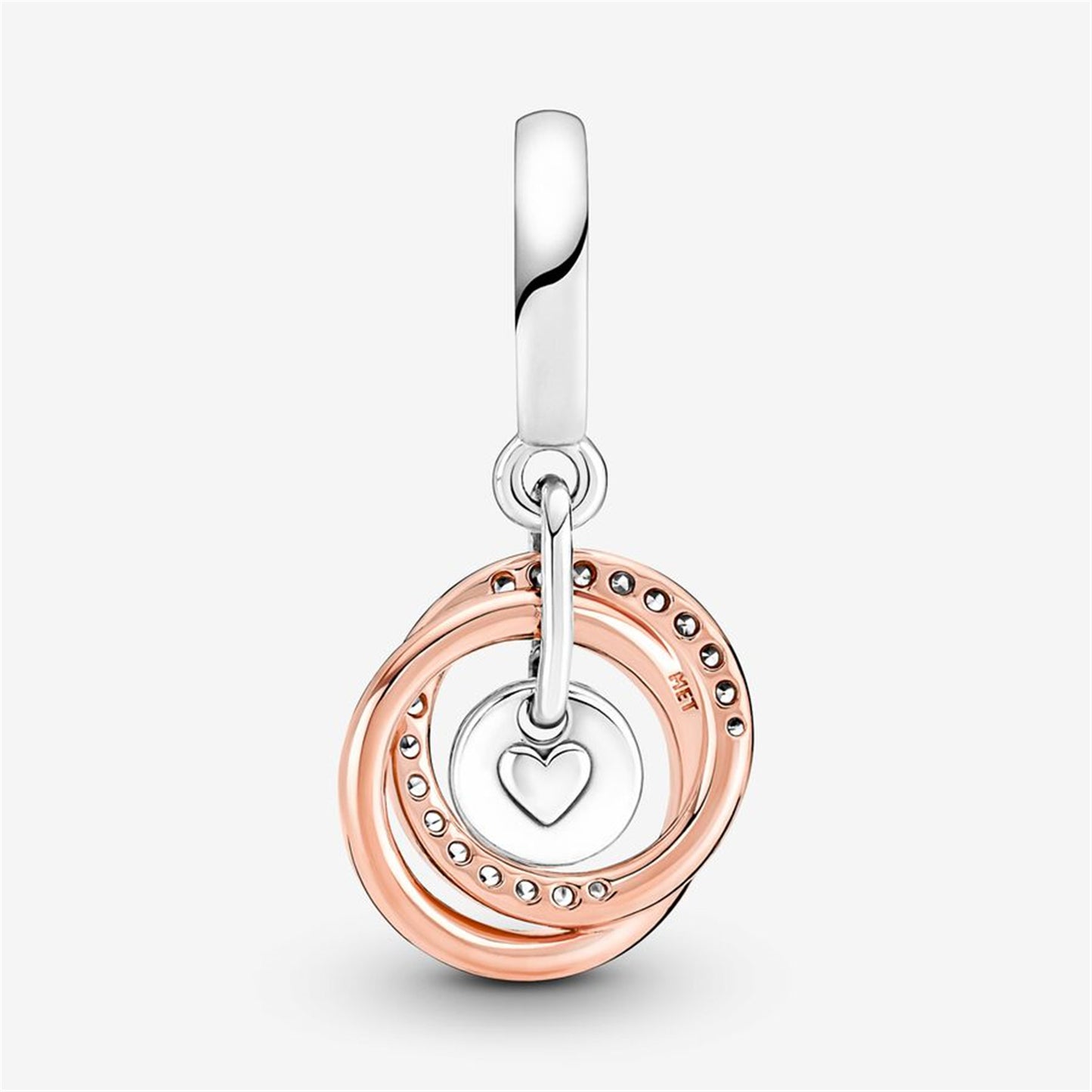 S925 Sterling Silver Family Always Encircled Dangle Charm