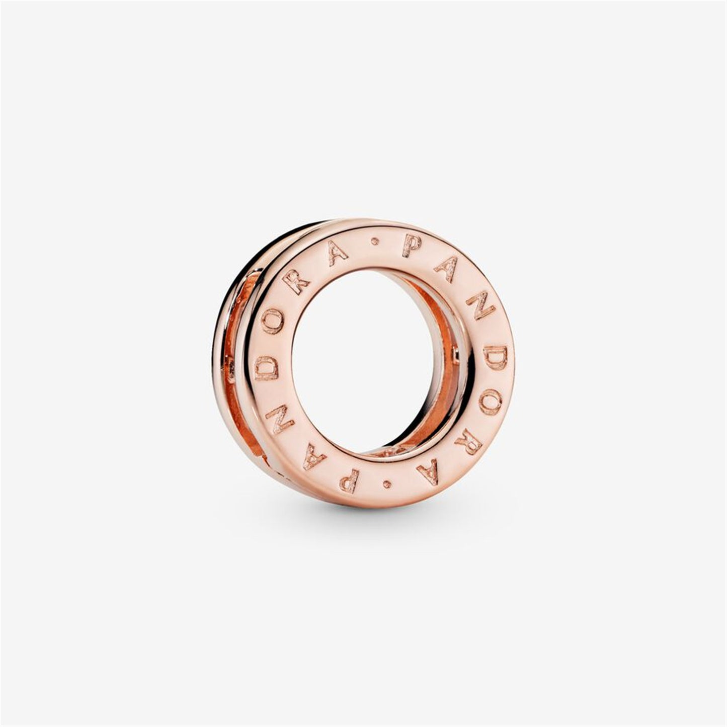S925 Sterling Silver Logo Circle Clip Charm