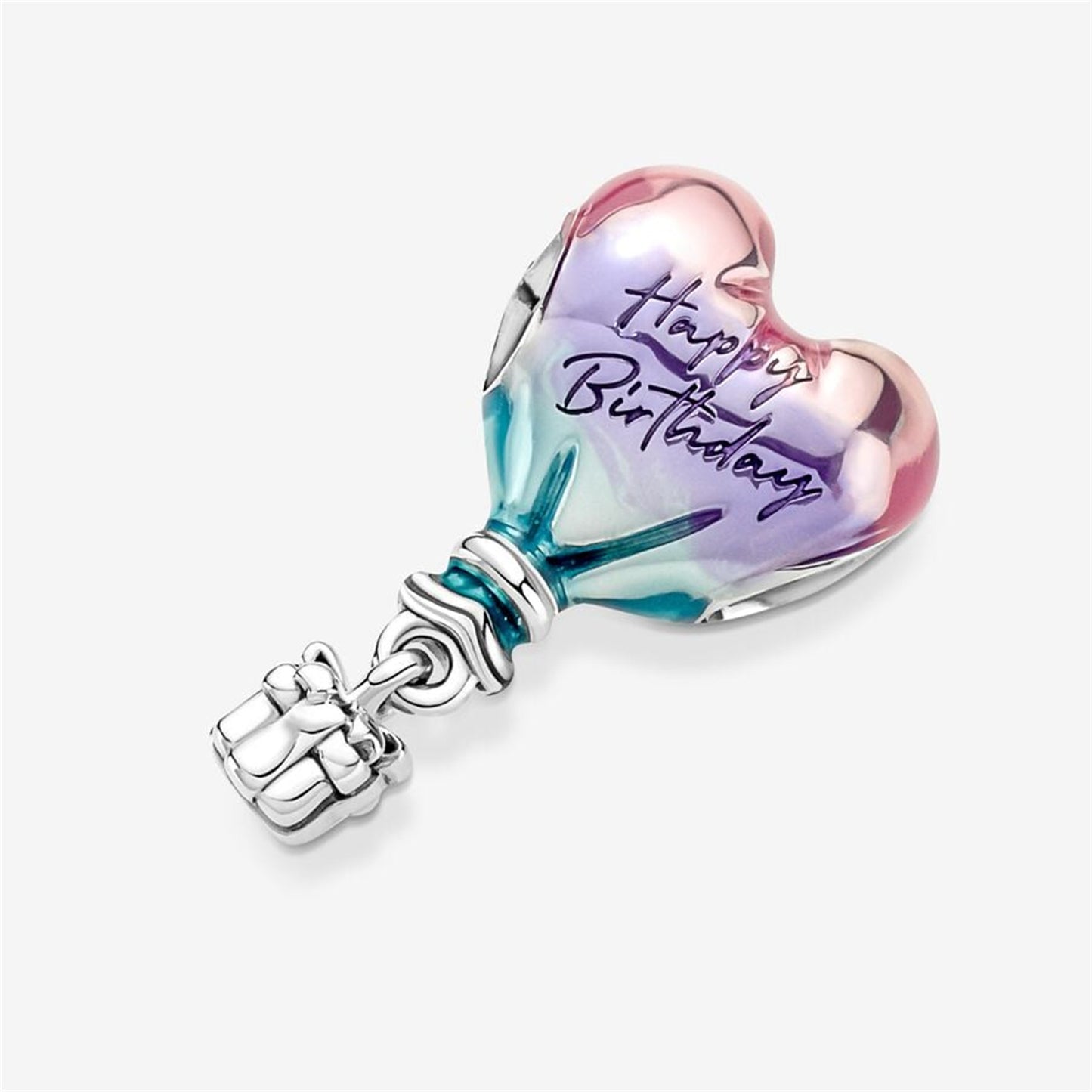 S925 sterling silver Happy Birthday Hot Air Balloon Charm