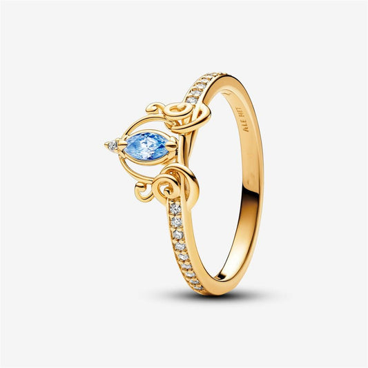 S925 Sterling Silver Cinderella's Carriage Ring