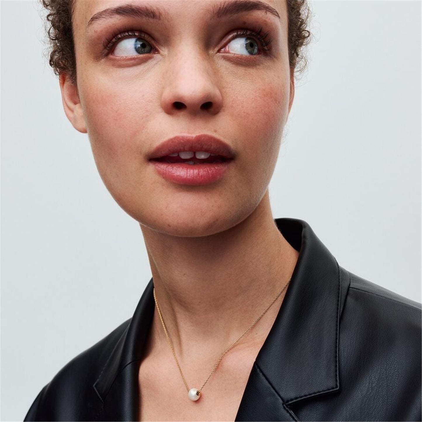 S925 Sterling Silver Treated Freshwater Cultured Pearl Collier Necklace